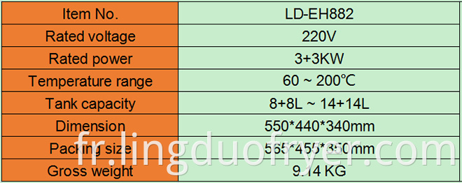 Electric Fryer Product Details